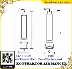 Ukuran Nozzle Small Air Mixed Trumpet