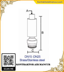 Ukuran diameter pancuran air mancur big air mixed